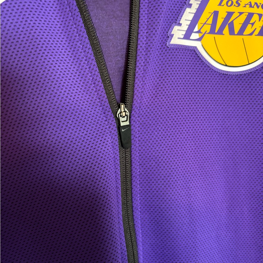 Nike, Los Angeles LA Lakers Showtime Dri-Fit Purple Hoodie Jacket Men L-T - Picture 4 of 6